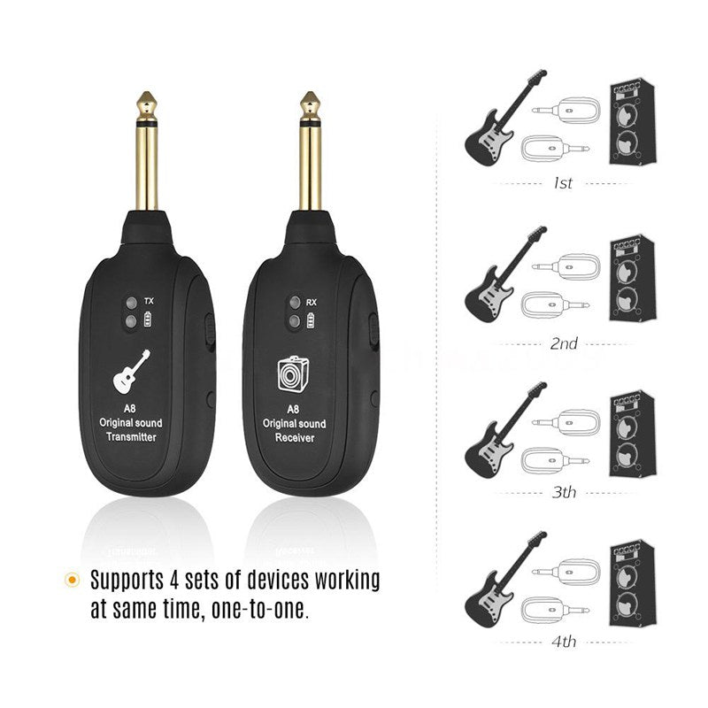 Wireless Transmission System For Electric Guitar A8