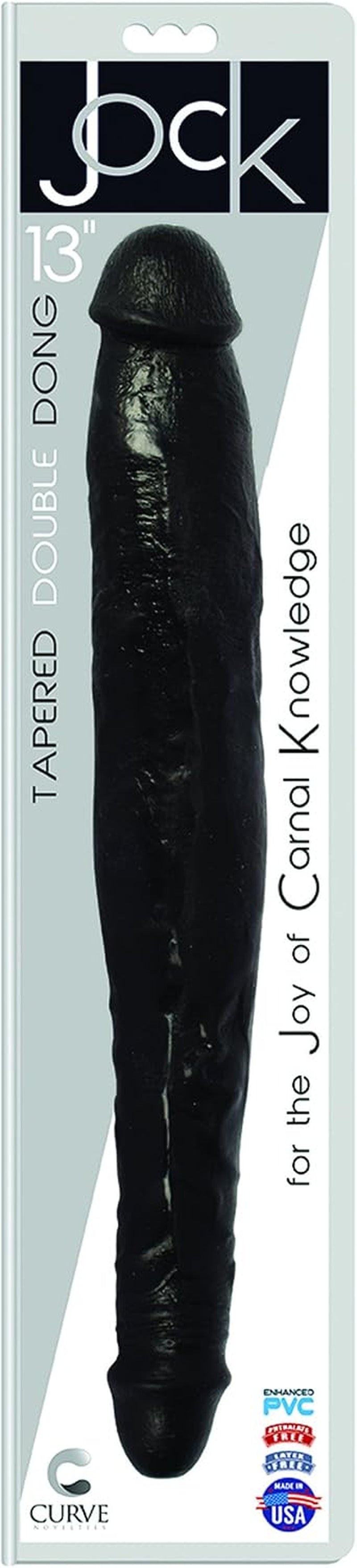 Jock 13 Inch Tapered Double Dong Black