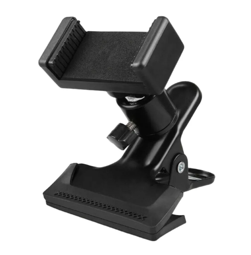 Soporte con pinza para teléfono y guitarra