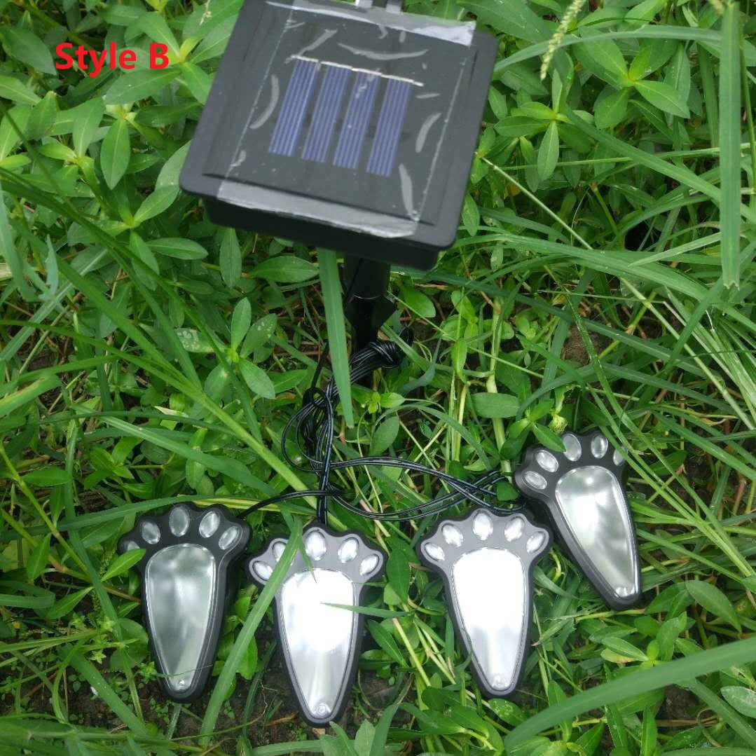 Luz solar de pata de oso