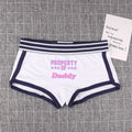 🎁 "PROPERTY OF DADDY" BoyShort - Cute Cotton Women's Underwear (100% off)